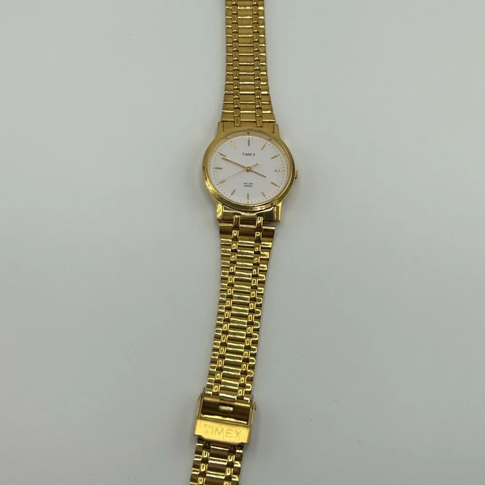 Timex Fashion Analog White Dial Men's Watch Case 36mm #572